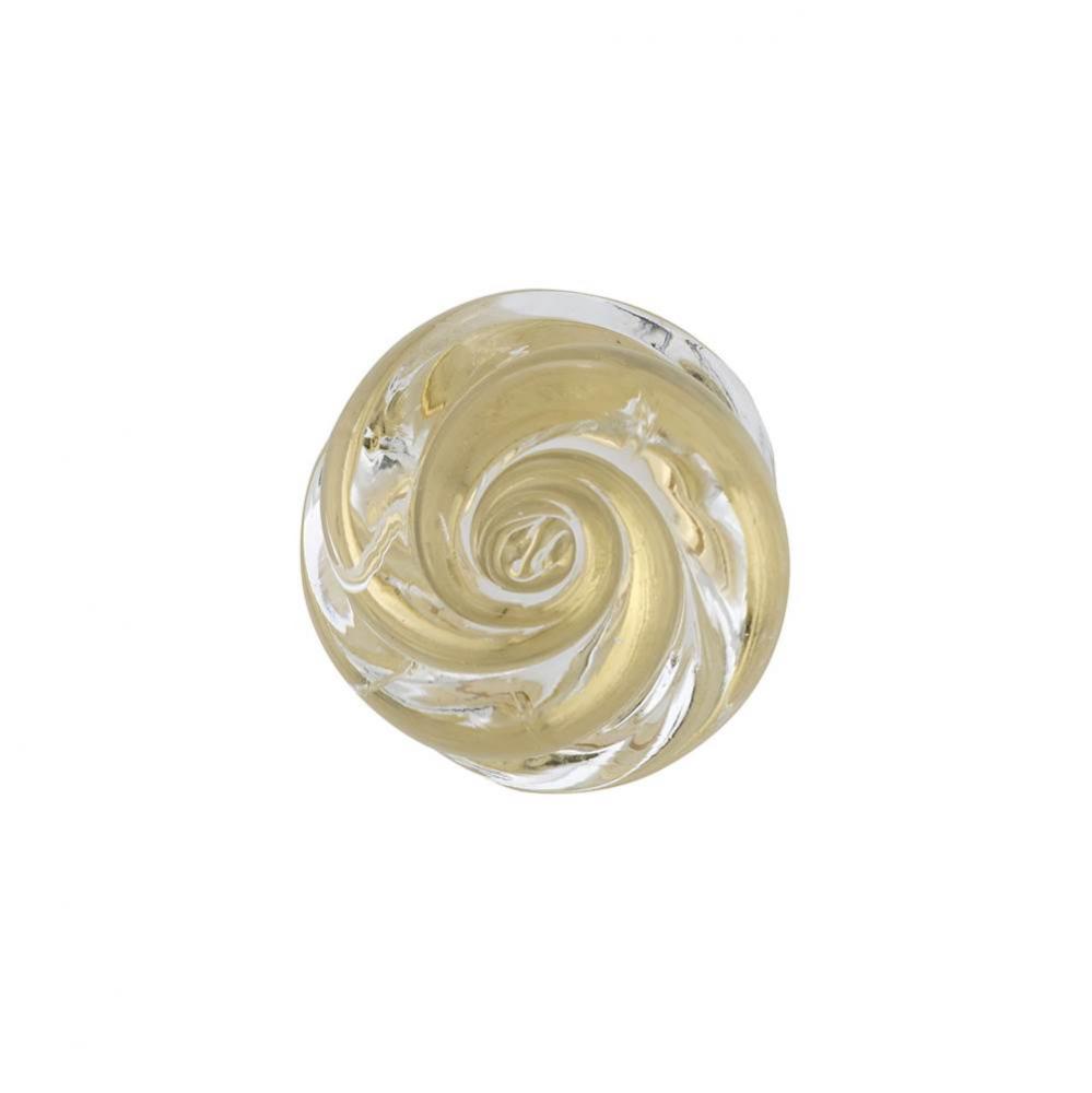 Traditional Murano Glass and Metal Knob - 9030