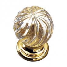Richelieu America 991213011 - Traditional Crystal and Brass Knob - 9912