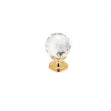 Richelieu America 993313011 - Contemporary Swarovski Crystal and Gold/Brass Knob - 993