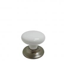 Richelieu America BP321519530 - Classic Ceramic and Metal Knob - 3215