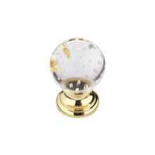 Richelieu America 992313018 - Traditional Glass and Metal Knob - 9923
