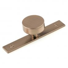 Richelieu America BP229540CHBRZ - Contemporary Metal Wardrobe Knob and Backplate