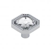 Richelieu America BP262603014001 - Contemporary Metal and Crystal Knob - 2626