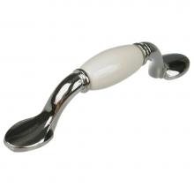 Richelieu America BP380214030 - Traditional Metal and Ceramic Pull - 3802