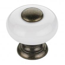 Richelieu America BP500330 - Eclectic Ceramic and Metal Knob - 5003