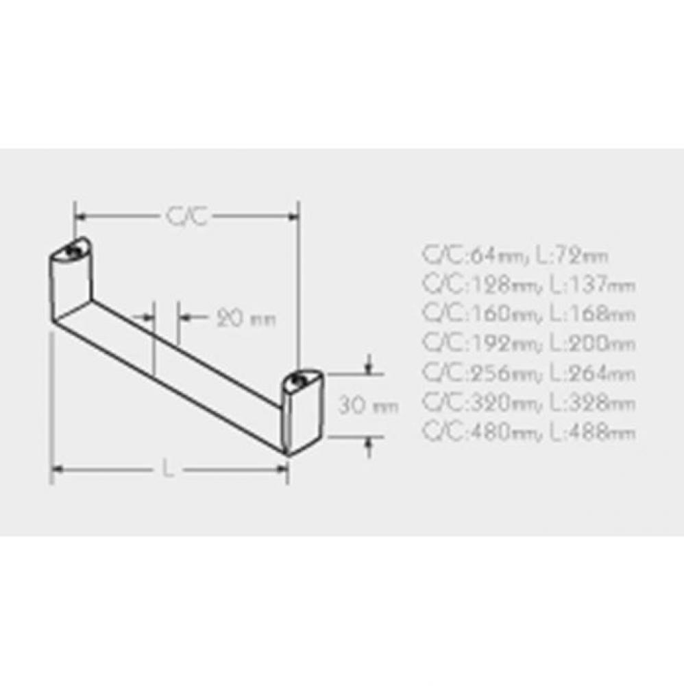 2389/64 Handle, Matte Gold