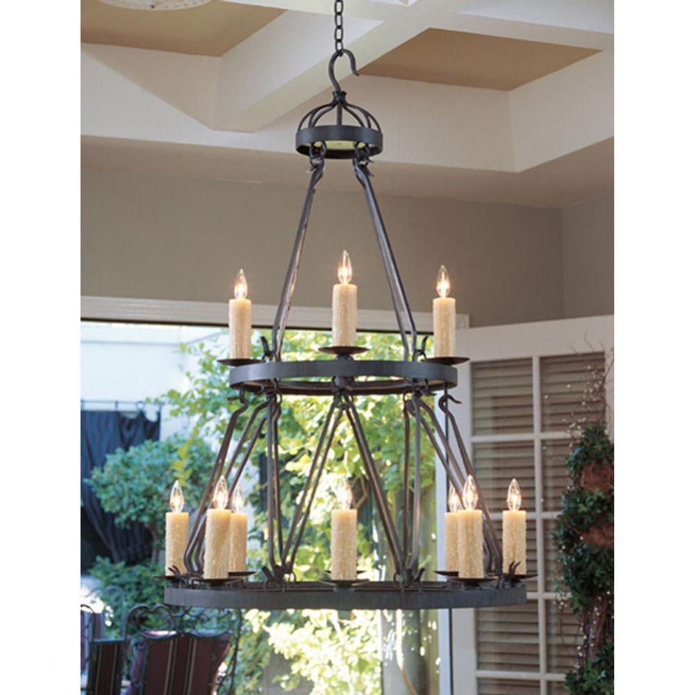 36'' Wide Lakeshore 12 Light Two Tier