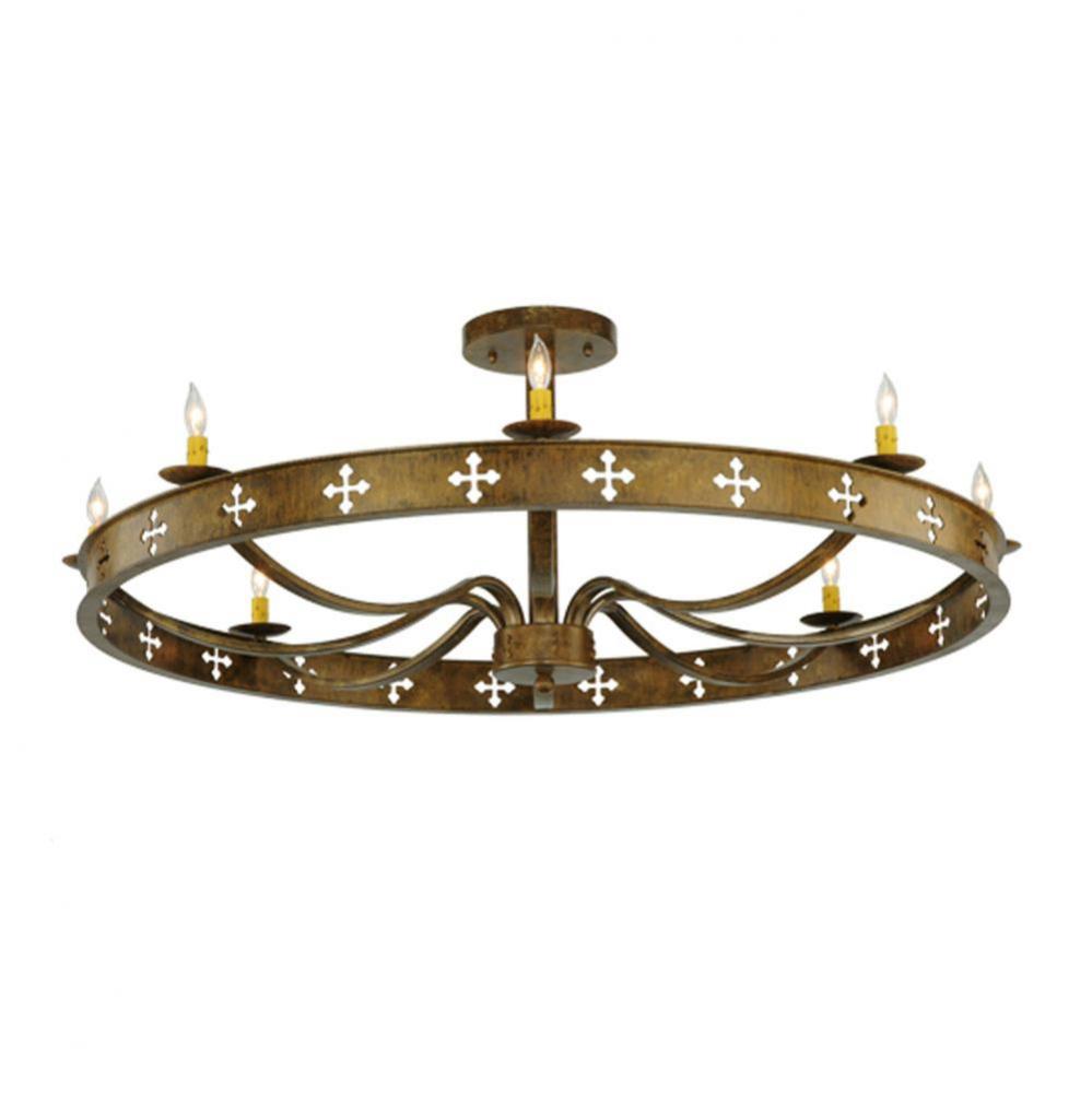 48'' Wide Byzantine 8 Light