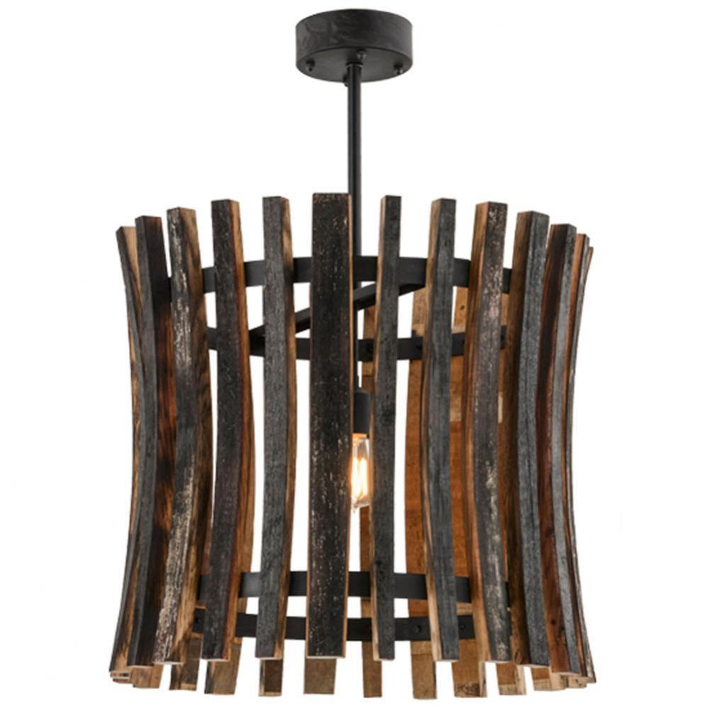 24''W Barrel Stave Madera