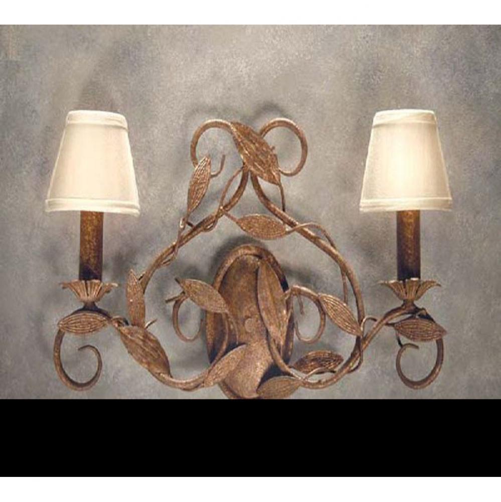 21'' Wide Branches 2 Light Wall