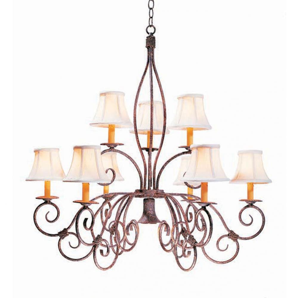 36'' Wide Grace 10 Light Two Tier