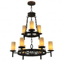 2nd Ave Designs 200010-11 - 30'' Wide Newcastle 9 Light Two Tier