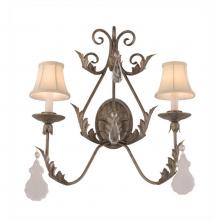 2nd Ave Designs 75400.2.X.S - 21''W French Elegance 2 LT Wall