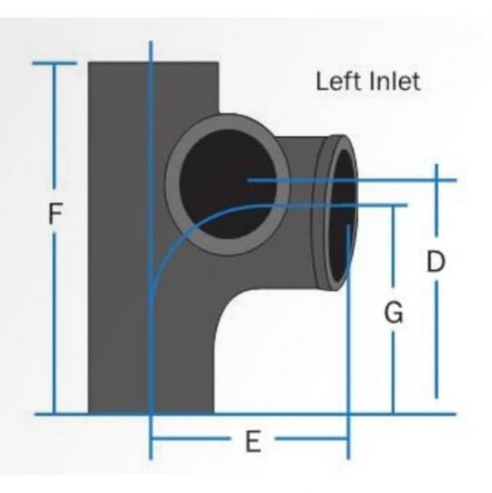 Nh 4 San Tee W/2'' Lh 45 S.O.(Above Ctr)