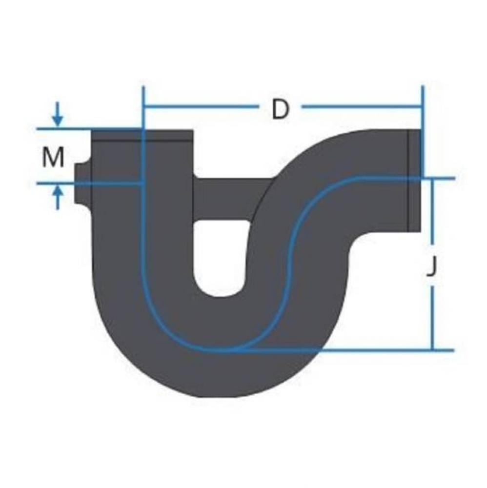 Nh 4 P Trap W/ 1/2 Tap Primer