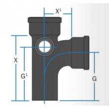 ABI Foundry 002383 - Sv 4 San Tee W/2 R/Lh Tap