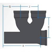 ABI Foundry 003533 - Sv 6 X 4 2 Way Cleanout