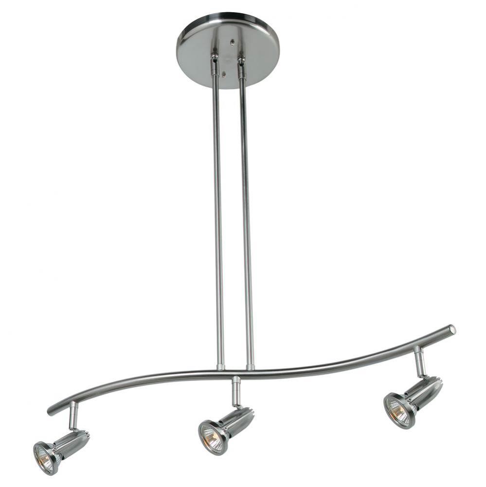 3 Light Adjustable Pendant or Semi-Flush