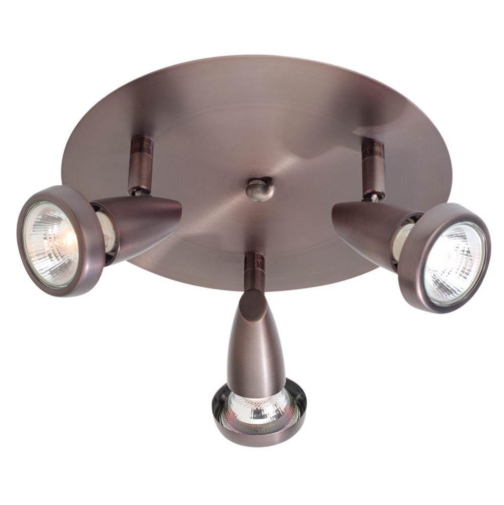 3 Light Adjustable Flush Mount