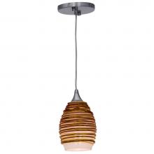 Access Lighting 23733-BS/AMB - Glass Pendant