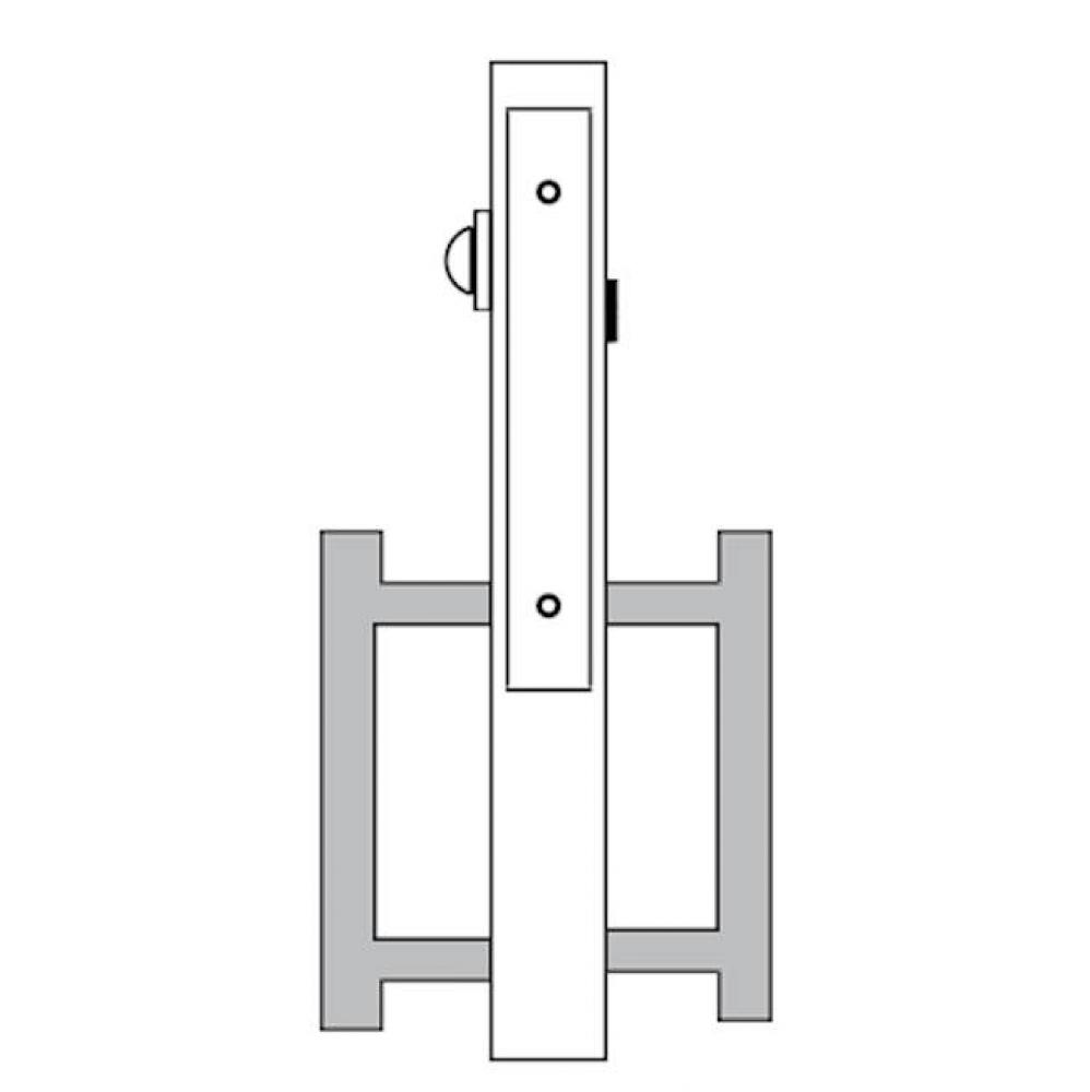 Privacy Set with Indicator Includes: 9100BDL-5i Barn Door Lock, 7200ER-i Emergency Coin Release wi