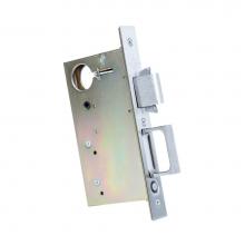 Accurate Lock And Hardware 2002CPDL.6.ESN - Pocket Door Lock with Edge Pull, lockbody only (2002CPDL-1, 2002CPDL-2, 2002CPDL-3, 2002CPDL-4, 20