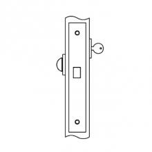Accurate Lock And Hardware 8503.1.75.BN - Deadlock for use with cylinder outside, thumb turn inside (cylinder and thumb turn not included)