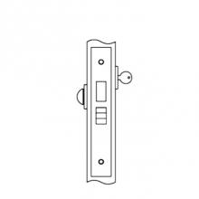 Accurate Lock And Hardware 8824RL.2.BN - Roller Latch Lock for use with cylinder one side, thumb turn other side (cylinder and thumb turn n