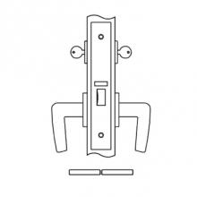 Accurate Lock And Hardware 8842.1.75.ESN - Entrance or Public Restroom