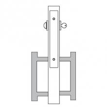 Accurate Lock And Hardware 9100BDL-3. 6.US15A - 9100Bdl Barn Door Hardware Sets ADA Trim