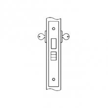 Accurate Lock And Hardware 9122RL.2.75.BN - Roller Latch Lock for Double Cylinder (cylinders not included)
