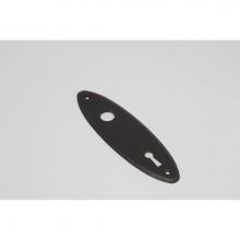 Accurate Lock And Hardware 9O-K.DURO - Ovalo Escutcheon with Bit Key Cutout (for use with 9524)
