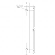 Accurate Lock And Hardware 2002JPP.FINISH.US32 - Jamb Protector Plate, 8'' x 1'' Scuff Plate to Oppose 2002CPDP or 2011PDP