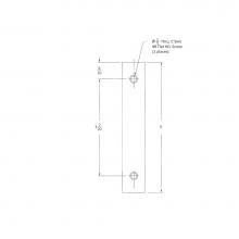 Accurate Lock And Hardware 2000JPP.FINISH.US15 - Jamb Protector Plate, 5'' x 1'' Scuff Plate to Oppose 2000 Edge Pull