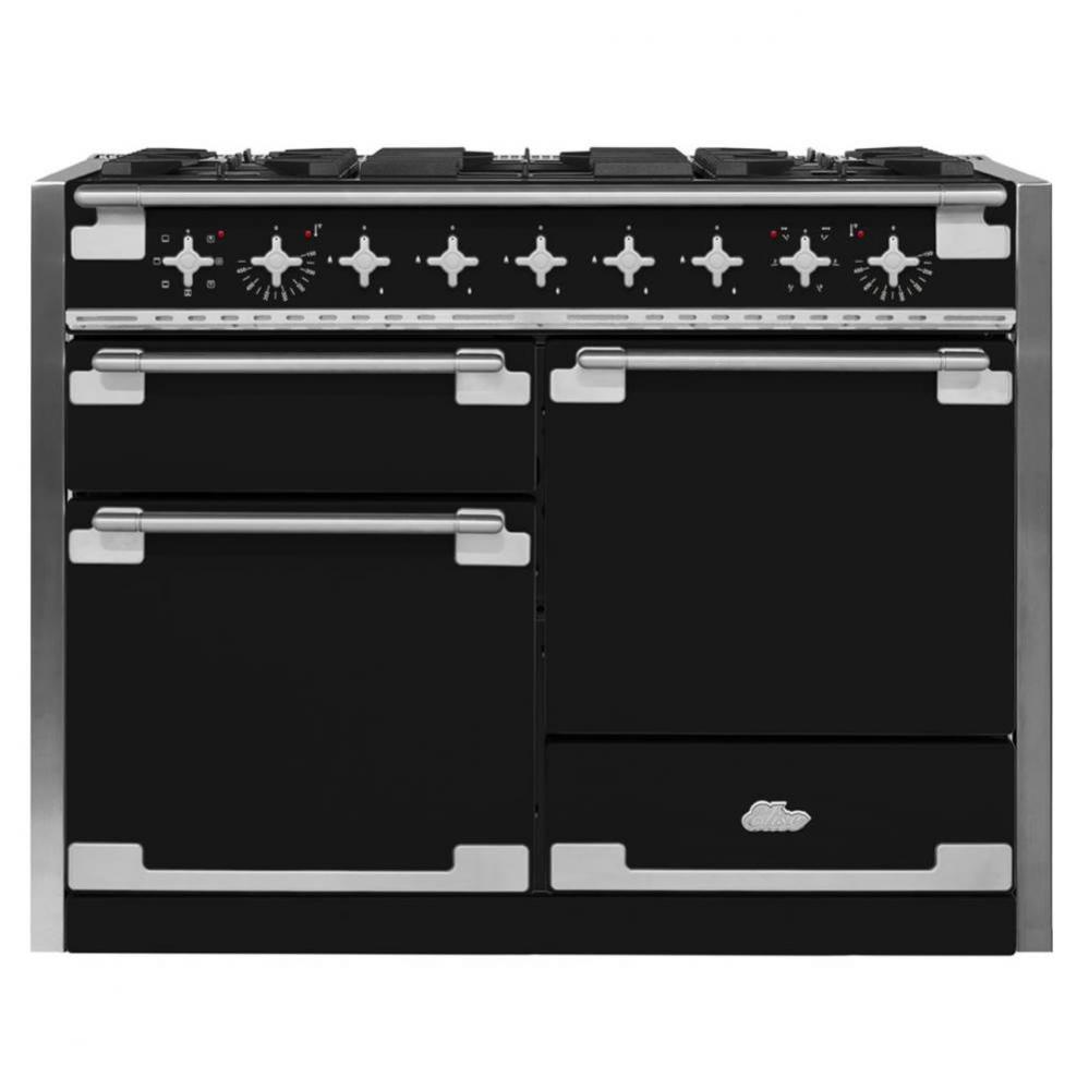 48'' Elise Dual Fuel 3-Oven Range - Matte Black