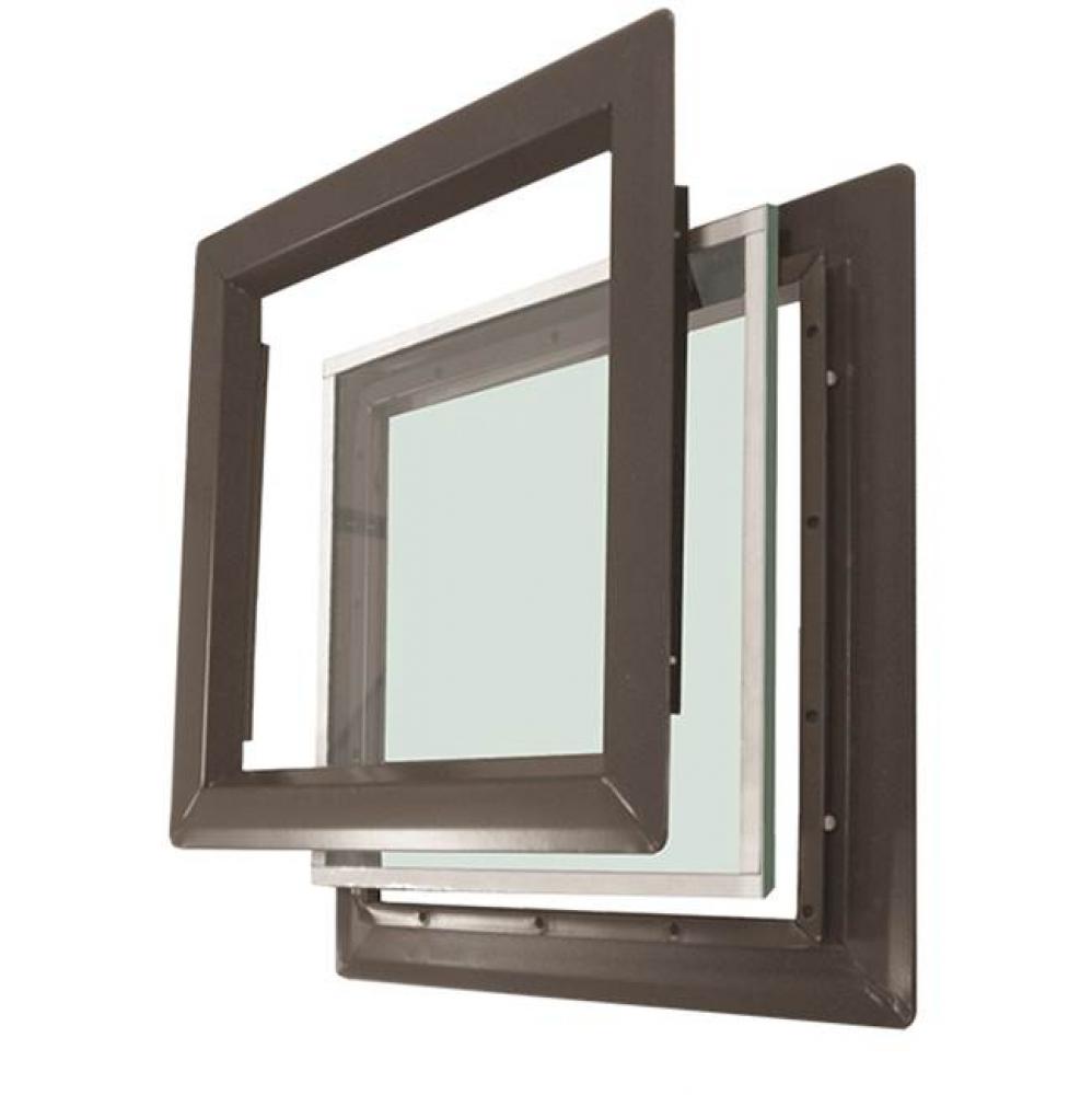 Slimline Vision Lite in Bronze with Tempered Glazing