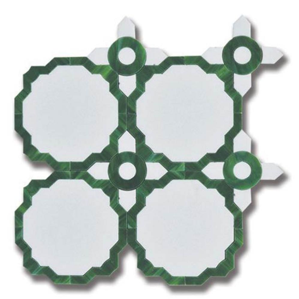 Essence Whimsy Emerald Thassos w/ Emerald Art Glass (H)