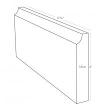 AKDO MB1130-BM12P0 - 12'' Base Molding Carrara (P)
