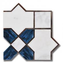 AKDO MB1203-LEGA01 - Essence Legacy Sapphire Calacatta with Sapphire Art Glass (H)