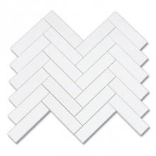 AKDO MB1232-HB14P0 - 1'' x 4'' Herringbone Thassos (P)