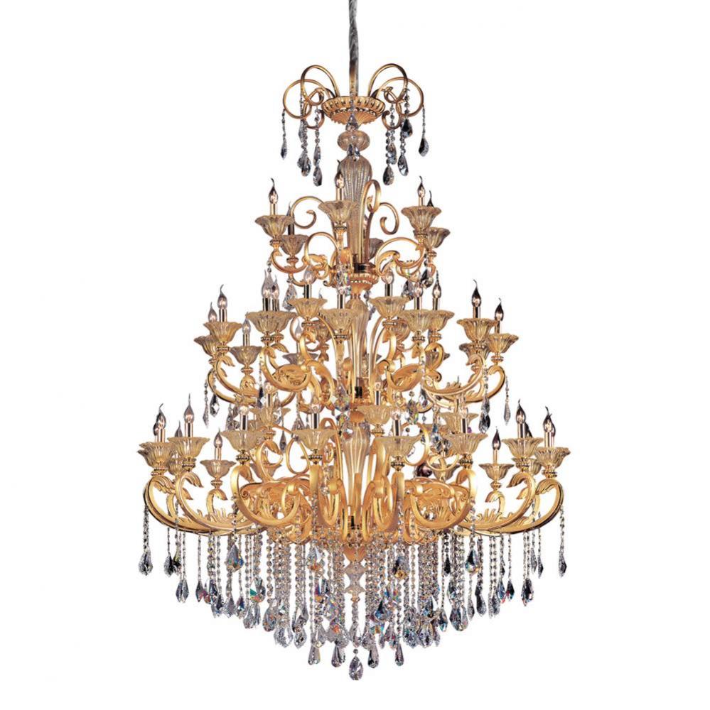 Legrenzi 48 Light Chandelier W/Antique Silver