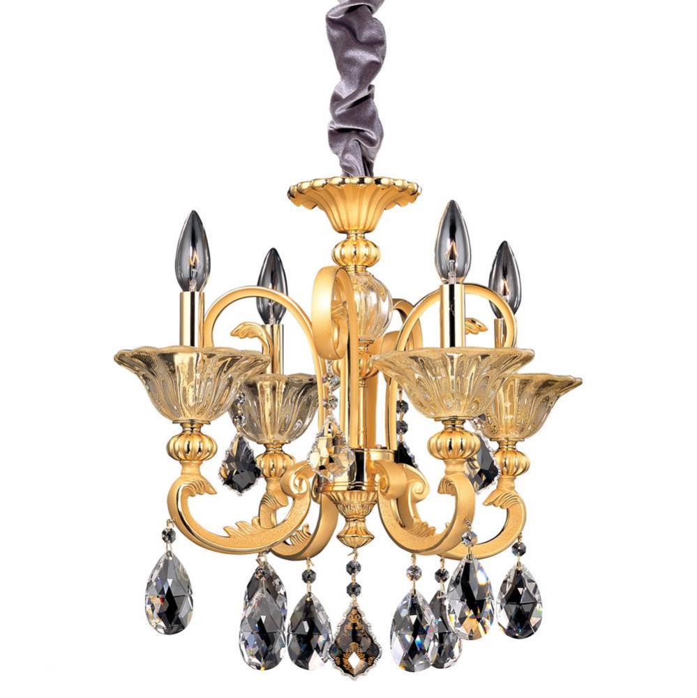 Legrenzi 4 Light Chandelier W/Two-Tone Gold