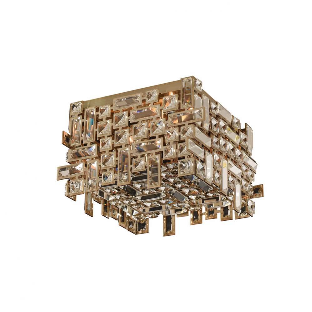 Vermeer 4 Light Square Flush Mount