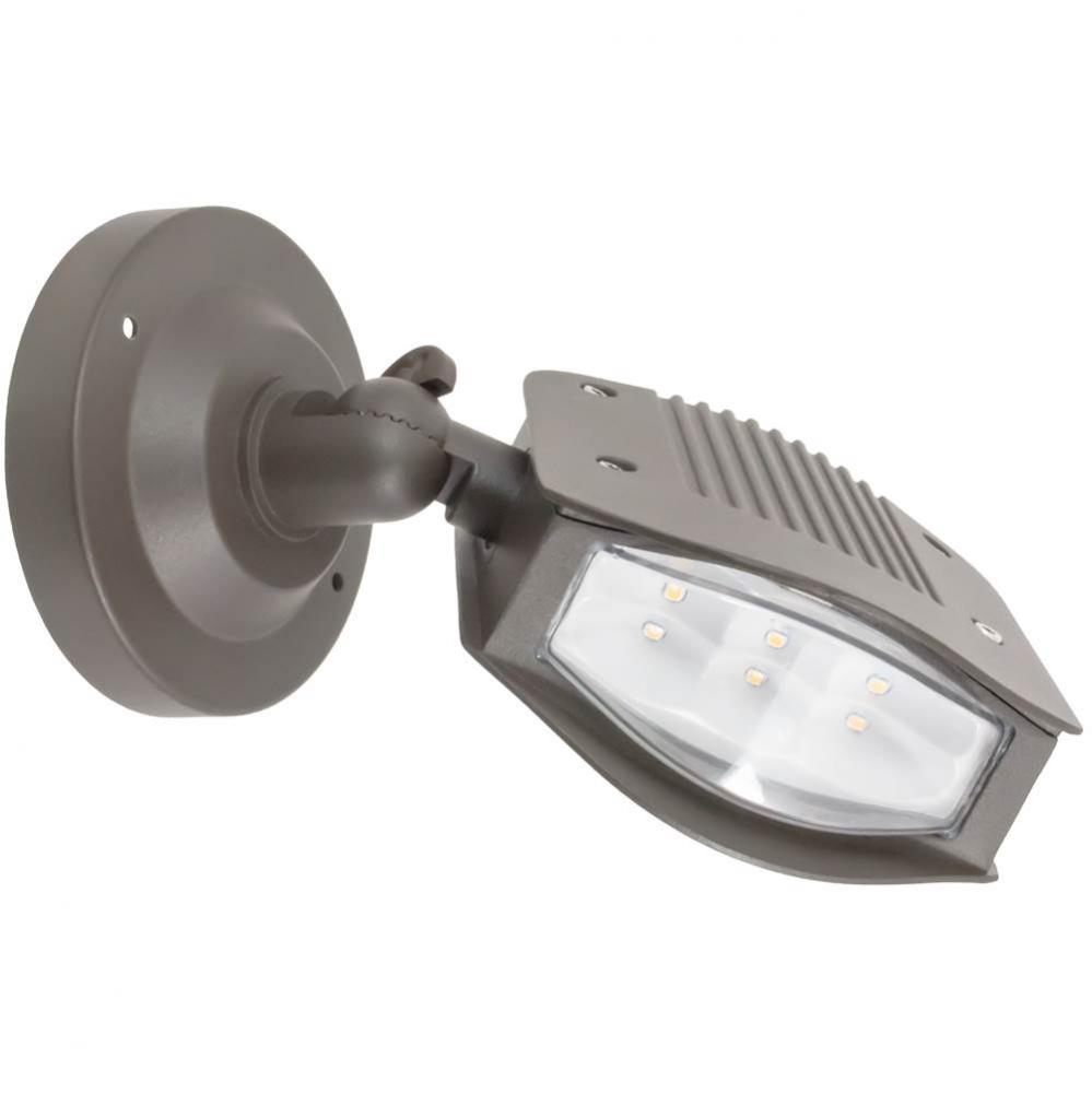 SINGLE SWIVEL, DK BRONZE 120-150V FLOOD, 3000K, ETL
