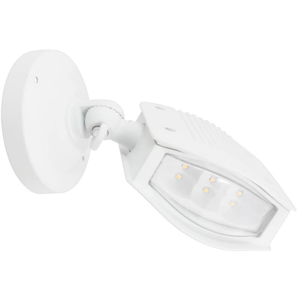 SINGLE SWIVEL, WHITE 120-150V FLOOD, 3000K, ETL