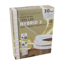 American Lighting H2-KIT-30-WH - 120 Volt HYBRID2 Kit, 5000K White, 30 Foot, 90 Watts, 150 Foot Max Run,