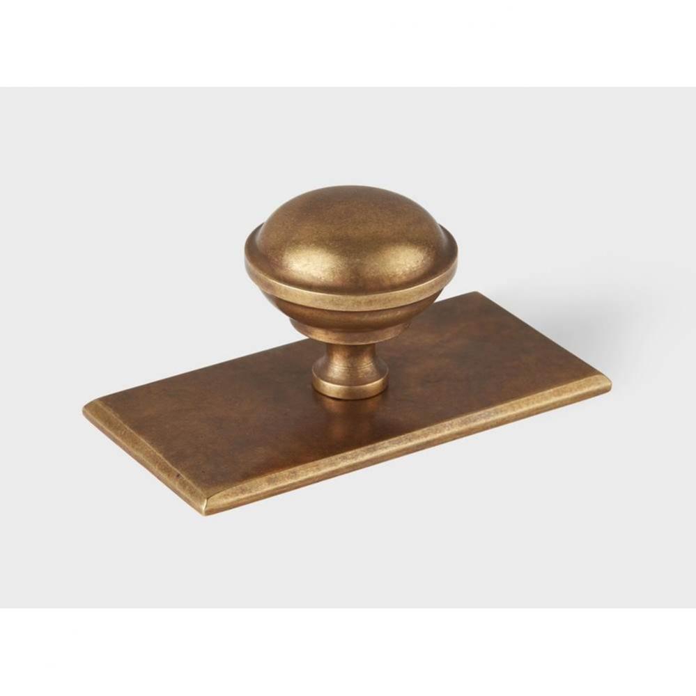 34MM QUESLETT KNOB RECTANGLE PLATE  NBP