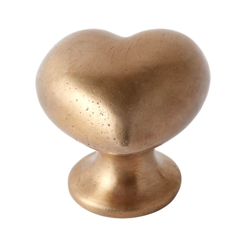 42MM Whimsical Heart Cabinet Knob Bronze