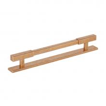 Armac Martin DIG/PLAIN/224/ABUL - 224mm Digbeth Pull With Back Plate Plain Abul