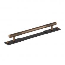 Armac Martin MIX1/160/ASP/MBL - 160mm Mix Handle Diamond Knurl With Back Plate